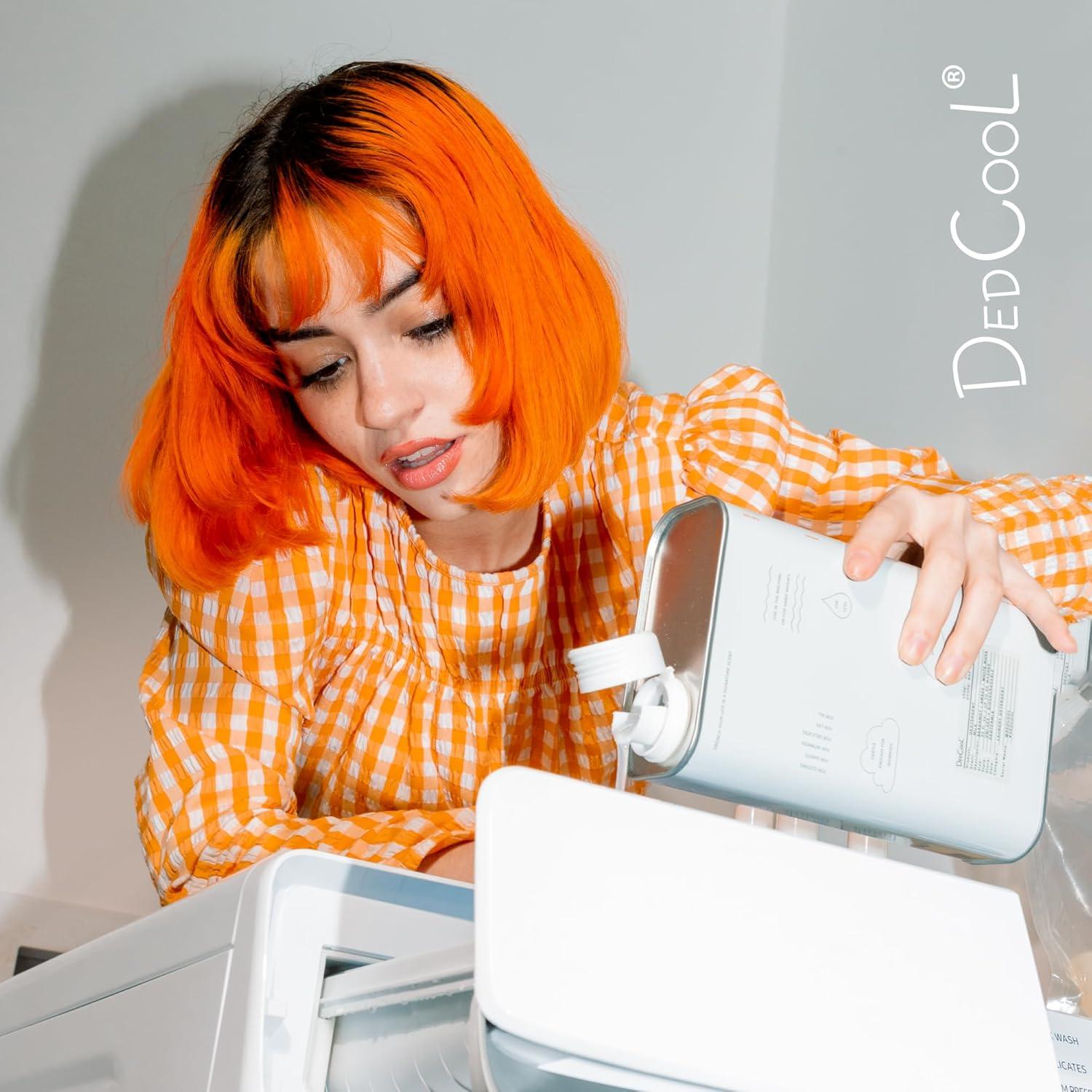 imageDedCool Liquid Laundry Dedtergent Milk Luxurious Fragrance Detergent Removes Stains Infused with Natural Essential Oils NonToxic 60 Washes 32 fl oz