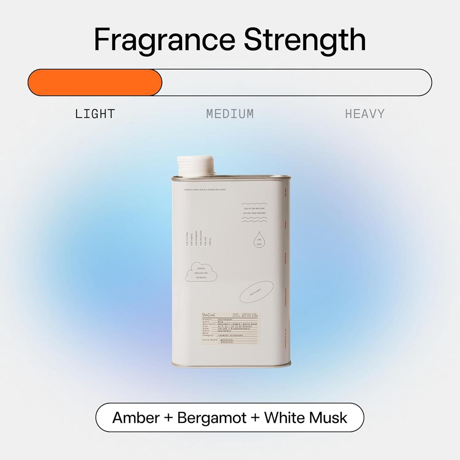 imageDedCool Liquid Laundry Dedtergent Milk Luxurious Fragrance Detergent Removes Stains Infused with Natural Essential Oils NonToxic 60 Washes 32 fl oz