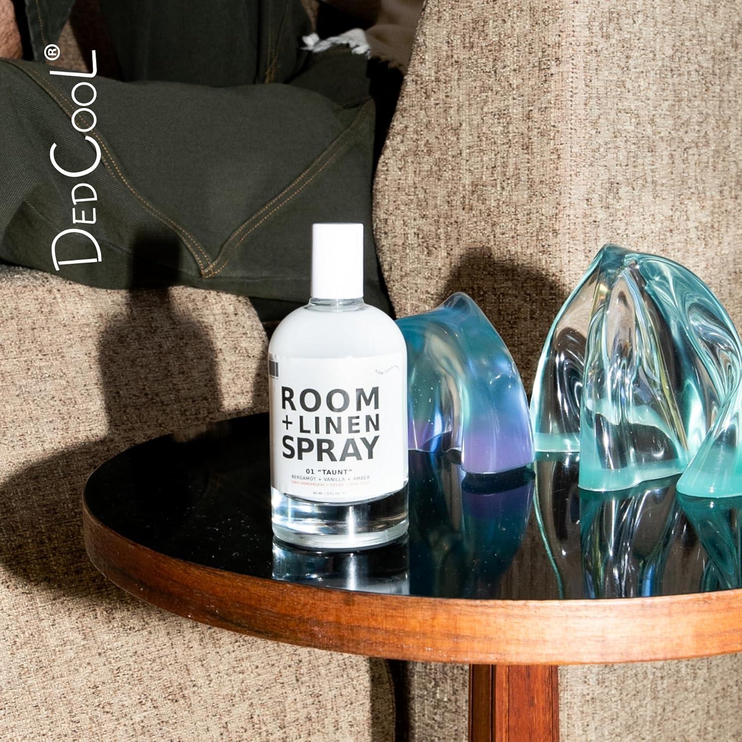 imageDedCool Room Linen Spray 01 Taunt Luxurious Natural Linen amp Fabric Spray NonToxic Essential Oil Infused Home Bedding Couch Closet Bathroom Freshener 3 fl oz01 Taunt