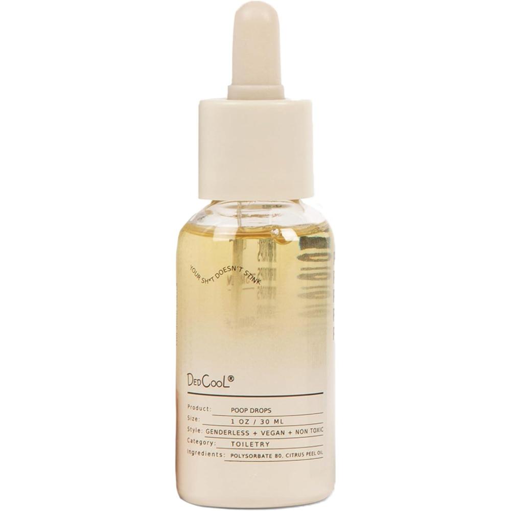 imageDedCool Poop Drops  01 Taunt  Natural Bathroom Deodorizer amp Poop Odor Eliminator  TravelFriendly Toilet Spray for Home Office Dorms  Clean amp NonToxic  1 fl oz01 Taunt