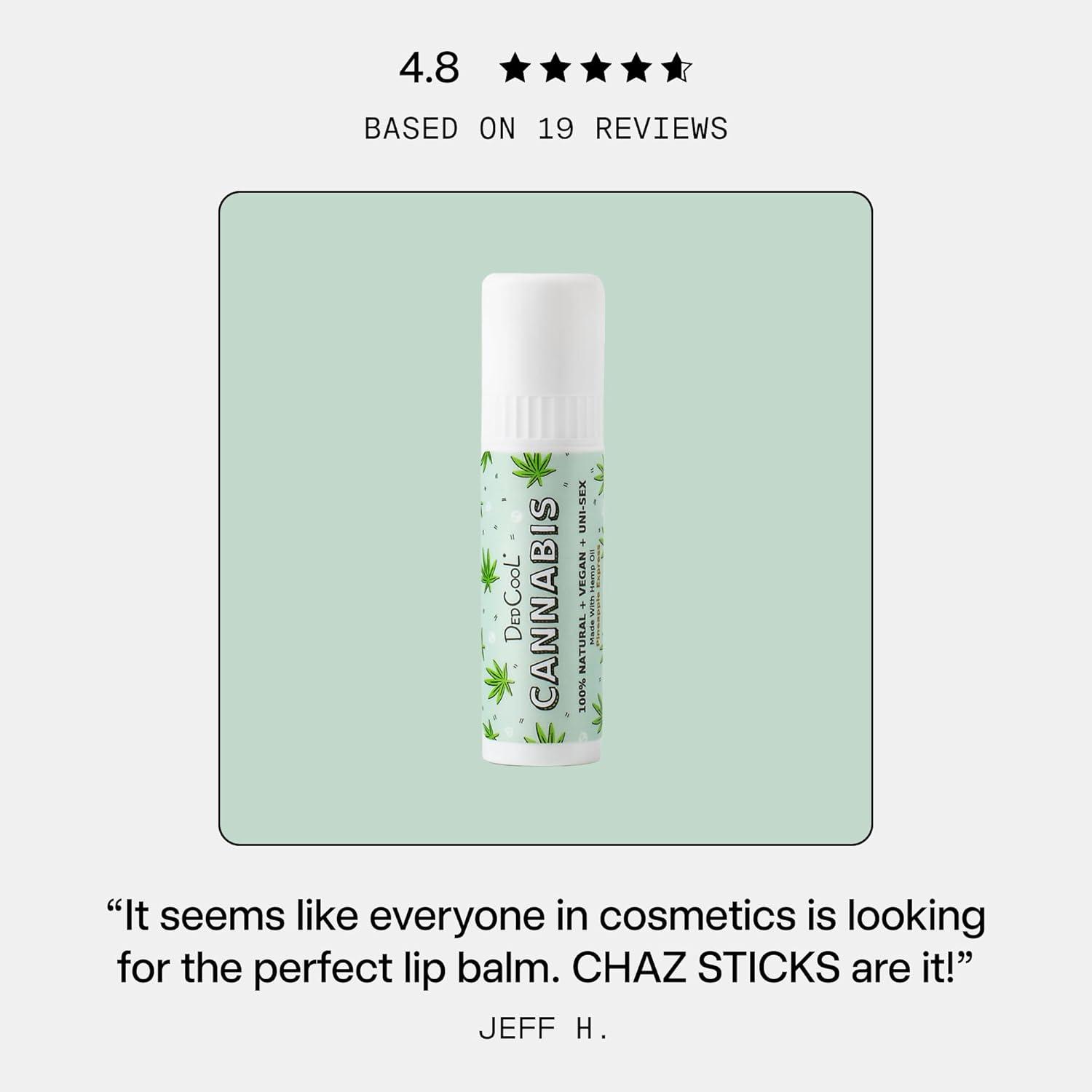 imageDedCool Lip Balm Stick Coconut Milk Jumbo Vegan Flavored Coconut Oil Lip Balm Long Lasting Moisturization Hydrates Dry amp Chapped Lips Vegan Natural Clean NonToxic Fragrance For AllCannabis