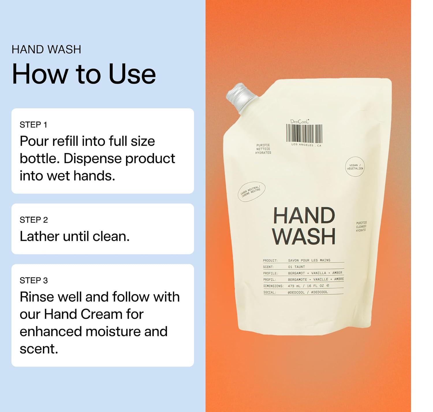 imageDedCool Taunt Hand Wash Moisturizing Hydrating Cleanser Squalane Aloe amp Marshmallow Root NonToxic Vegan CarbonNeutral Gentle Soothing Formula for Daily Use 85 fl ozTaunt