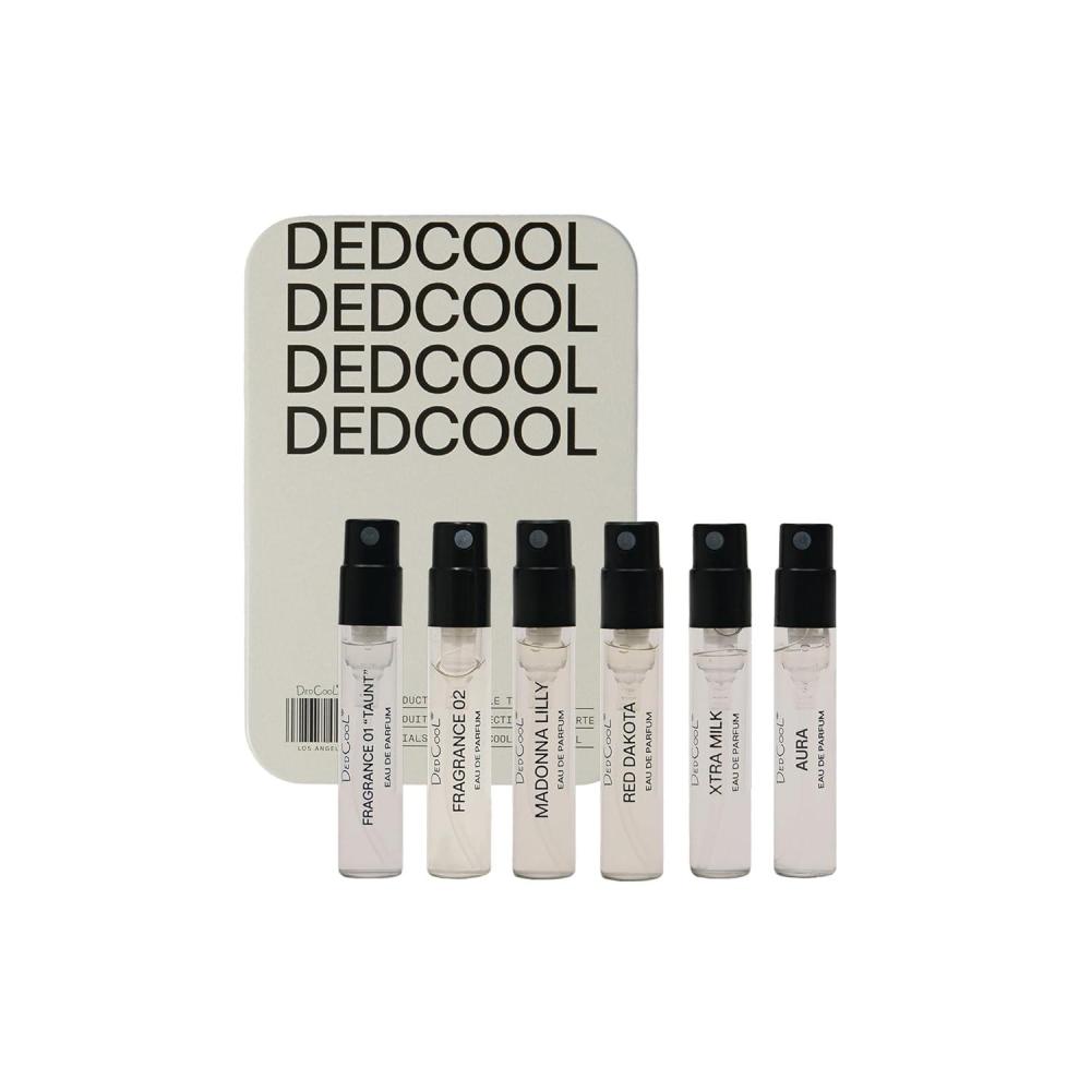 imageDedCool Fragrance Discovery Set 6 Scents 01 Taunt 03 Blonde Madonna Lilly Red Dakota Xtra Milk Aura LongLasting NonToxic Vegan Travel SizeTaunt Fragrance 02 Madonna Lilly Red Dakota Xtra Milk Aura