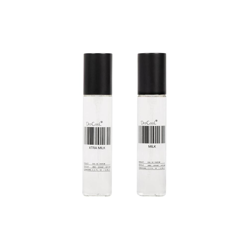 imageDedCool Eau de Parfum 15 mL Duo Xtra Milk amp Milk Bergamot White Musk amp Amber Clean LongLasting Unisex Fragrance NonToxic Vegan