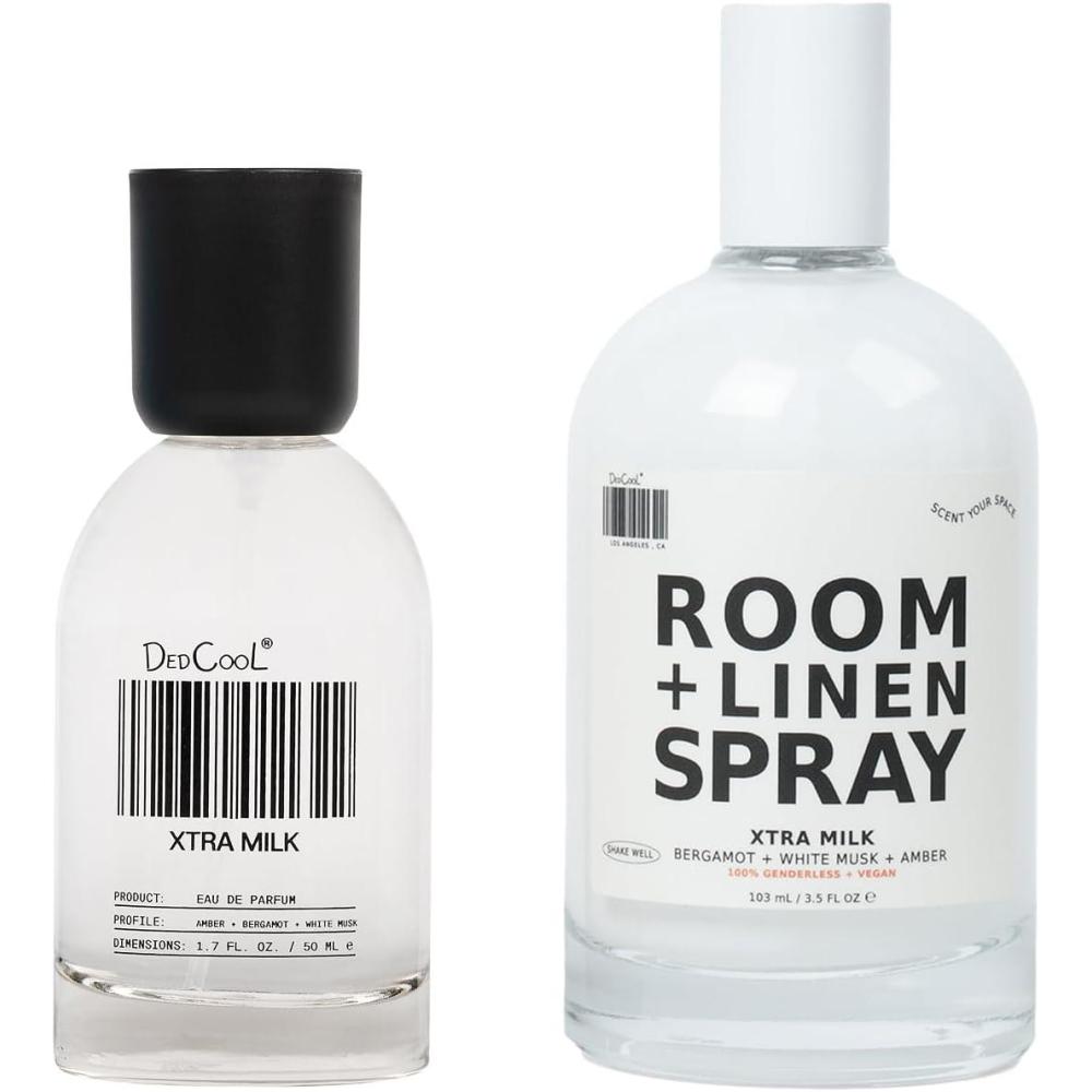 imageDedCool Room Linen Spray amp Eau de Parfum 17 fl oz Bundle Xtra Milk Bergamot White Musk amp Amber Clean LongLasting Unisex Fragrance NonToxic Vegan