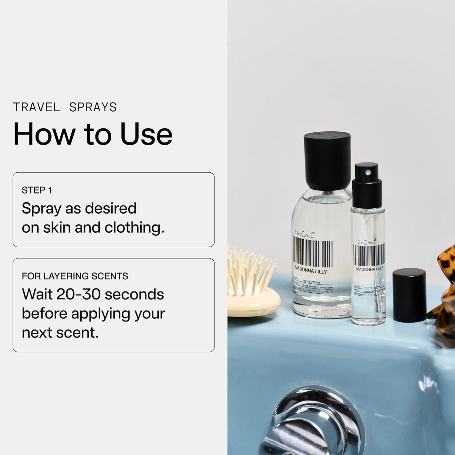 imageDedCool Eau de Parfum Mochi Milk Peach Nectar Marshmallow amp Sweet Rice Milk Clean Unisex Fragrance NonToxic Vegan Travel Size Perfume 15 mLMilk