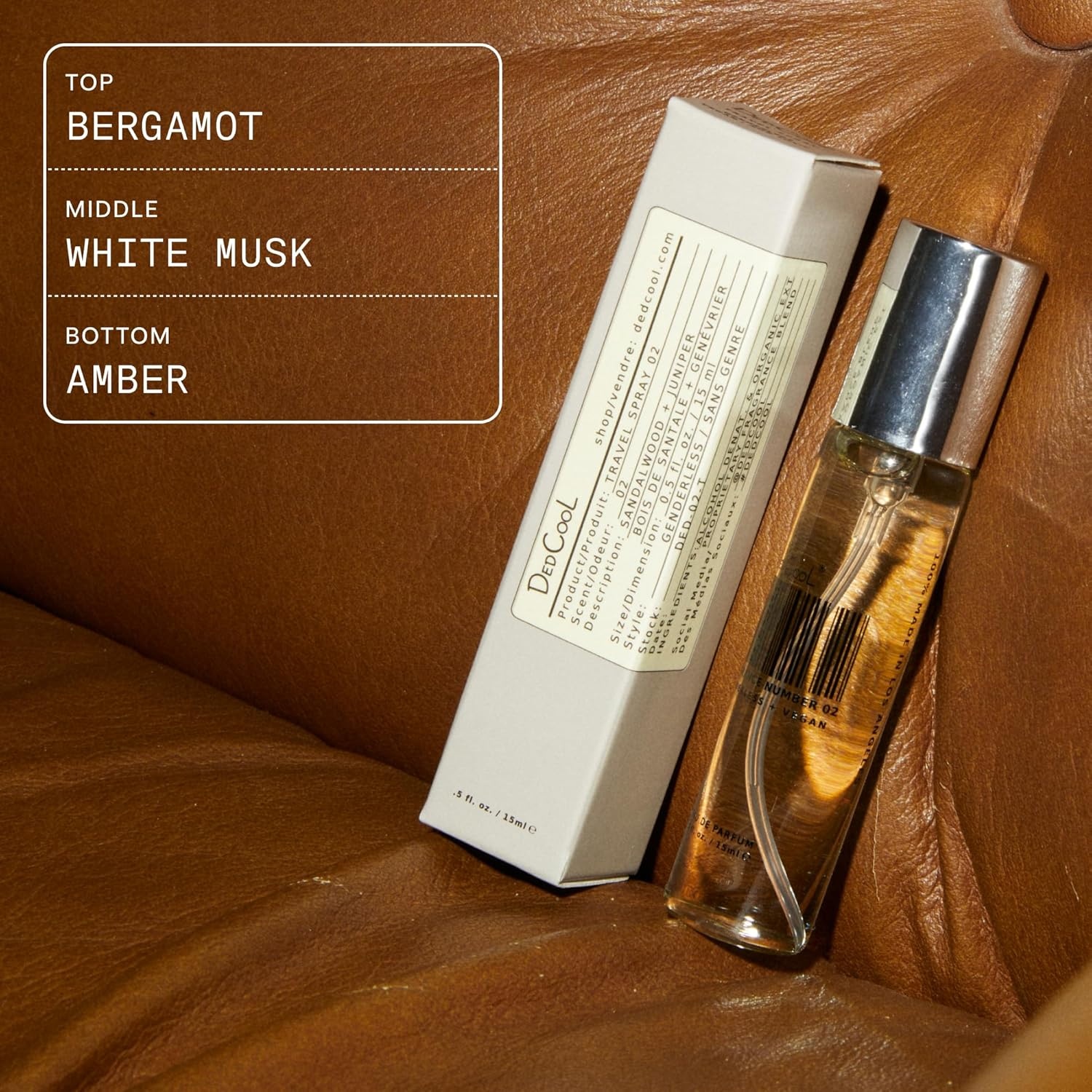 imageDedCool Eau de Parfum Mochi Milk Peach Nectar Marshmallow amp Sweet Rice Milk Clean Unisex Fragrance NonToxic Vegan Travel Size Perfume 15 mLXtra Milk