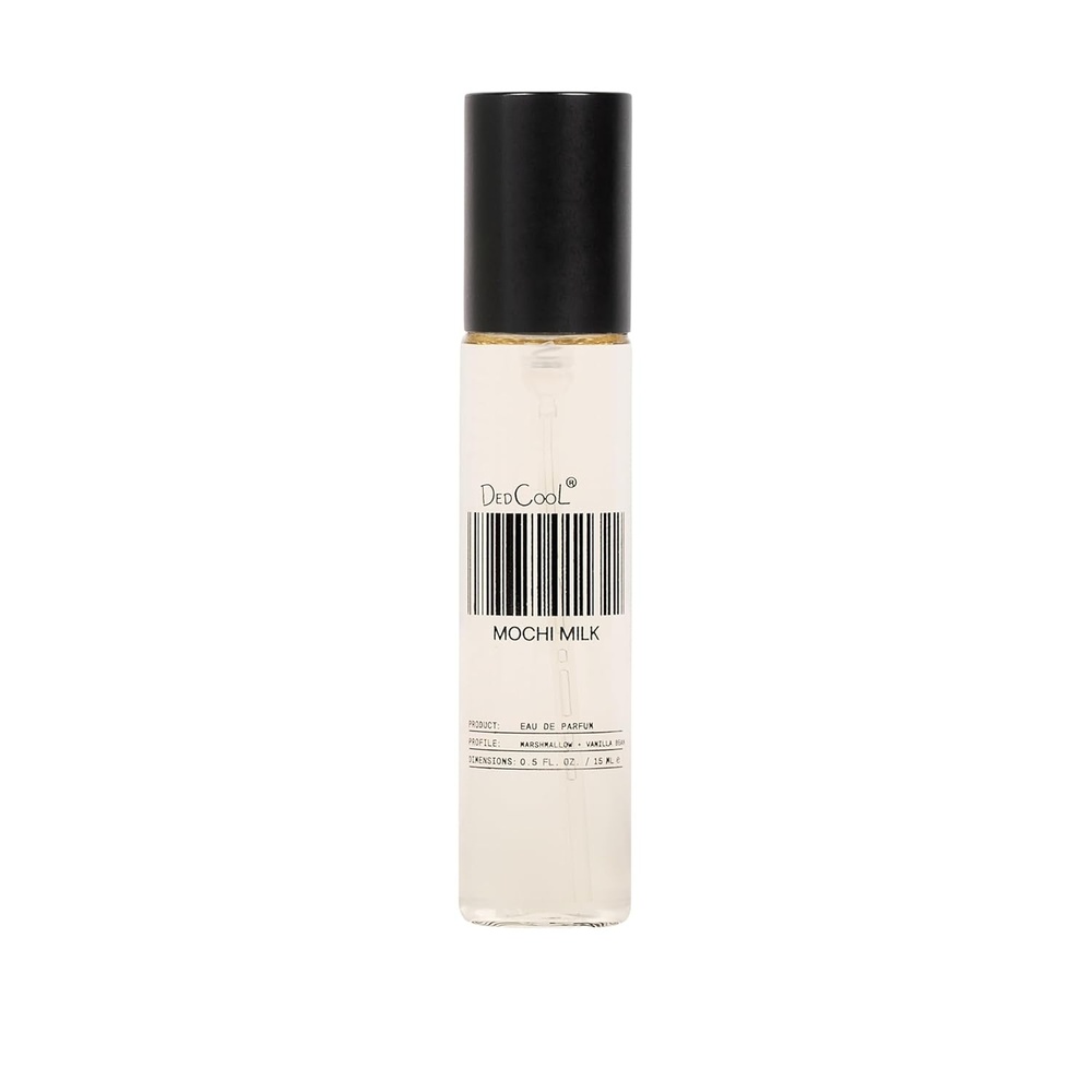 imageDedCool Eau de Parfum Mochi Milk Peach Nectar Marshmallow amp Sweet Rice Milk Clean Unisex Fragrance NonToxic Vegan Travel Size Perfume 15 mLMochi Milk