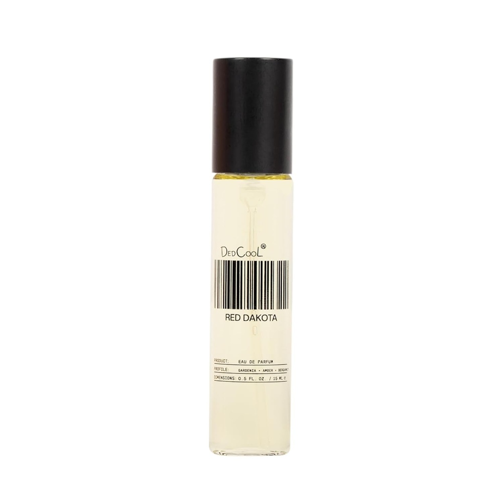 imageDedCool Eau de Parfum Mochi Milk Peach Nectar Marshmallow amp Sweet Rice Milk Clean Unisex Fragrance NonToxic Vegan Travel Size Perfume 15 mLRed Dakota